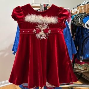Christmas Dress- Pageant dress size 18 months red
